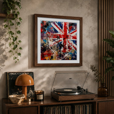Union Jack Expressionism - Framed Print