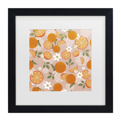 Fiona Stokes-Gilbert Orange Zest Matted Framed Art