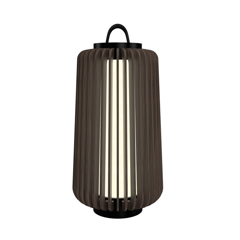 Lampe de table 14,04 "Stecche Di Legno, Noyer américain