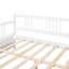 Lit de jour pleine grandeur Energetic avec pieds de soutien, teinte blanche, multifonctionnel pour la chambre à coucher et le salon, rangement supplémentaire disponible en blanc, cadre fiable