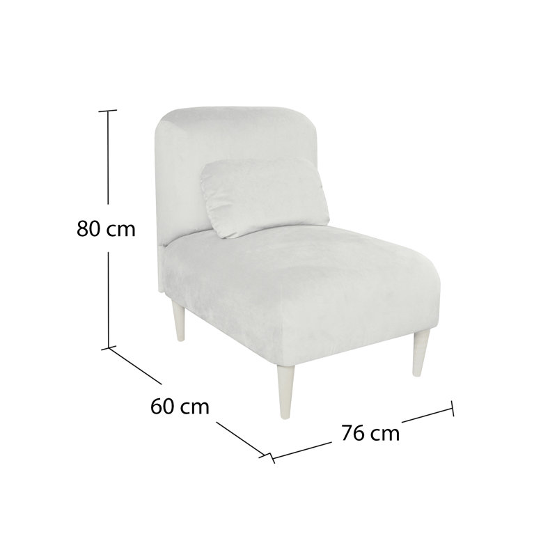 Jupi Upholstered Slipper Chair, Lime Green