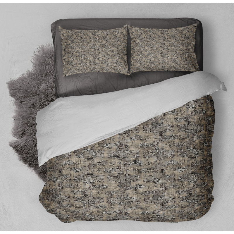 Polyester Box Stitch Abstract Comforter, King Comforter + 2 King Pillowcases