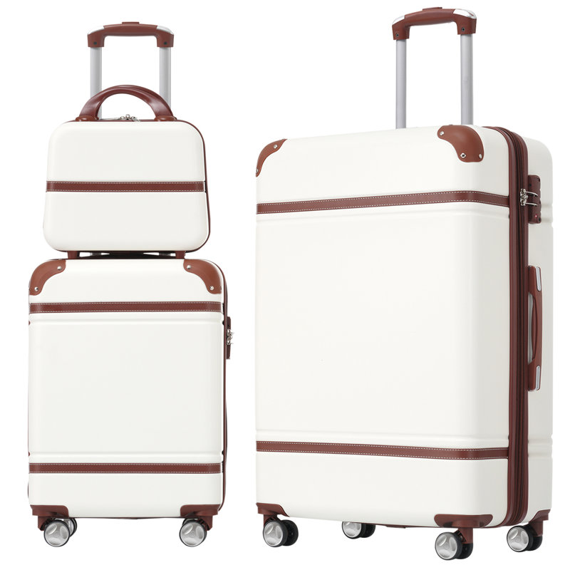 Ensemble de 3 valises à roulettes Hardshell 20 "+ 28" Valise à roulettes avec valise TSA