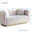 Causeuse moderne en tissu 2 places-601296347