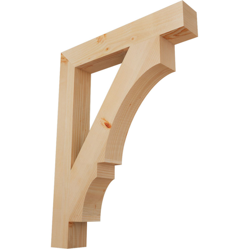 Support de bloc Balboa, Sapin de Douglas lisse, L 3 1/2 po x P 26 po x H 34 po