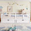 Lit plateforme avec garde-corps pleine longueur, lit plateforme pour enfants avec tiroirs de rangement, tête de lit enfantine et mignonne-320053801-320053800