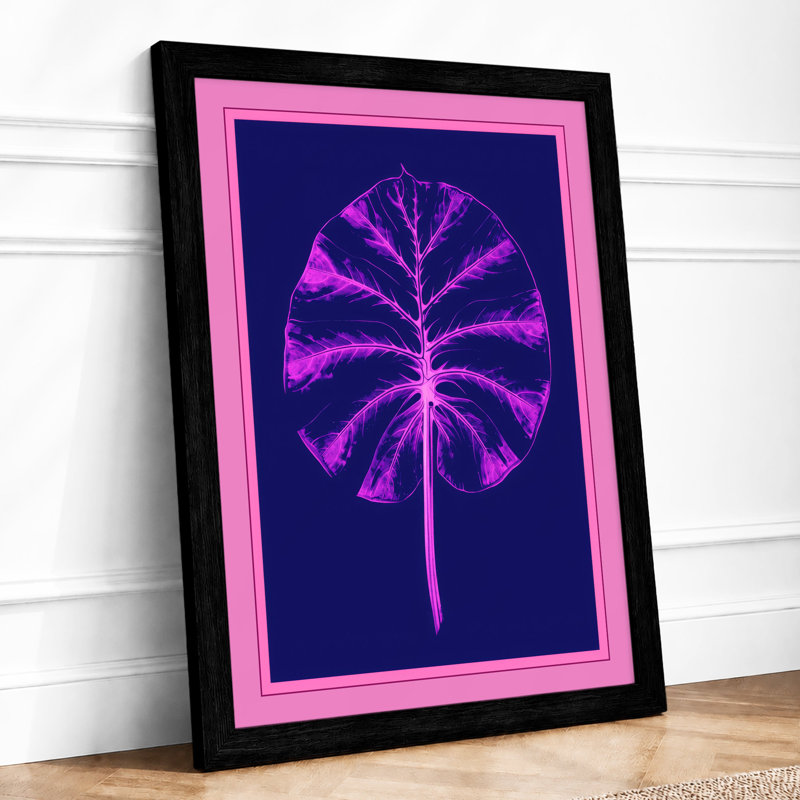 Neon Dandelion Botanical - Print, A1 - 84.1 x 59.4 cm, Black