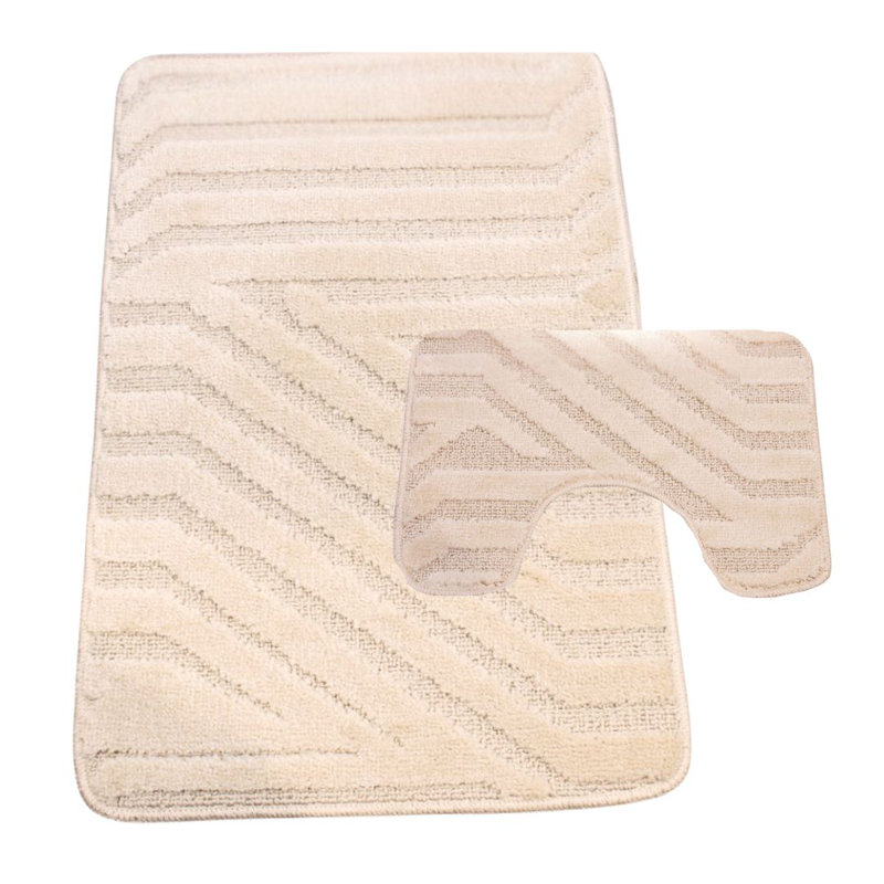 Polypropylene Plastic Bath Mat, Beige