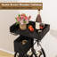 Plancher autoportant pour porte-bouteilles de vin, porte-bouteilles pour 15 bouteilles de vin avec porte-verres, armoire à vin avec bar et tiroir de rangement pour la maison, cuisine, salle à manger, noir-73179234