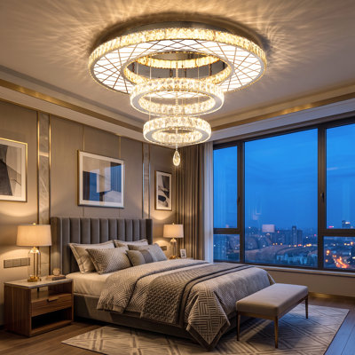 Modern Chandelier With Dimmable Led Lights