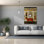  «Welcome Home» par Dante Plata, art mural sur toile, 40 po x 54 po