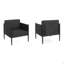 Chaise club d'extérieur 2 pièces