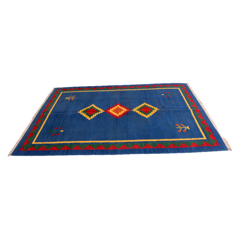 Burrell Geometric Hand Woven 165cm X 225cm Area Rug