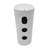 32.5" Tall 15" Ceramic Circular Pedestal Sink White Porcelain Oval Bathroom Sink With Overflow
