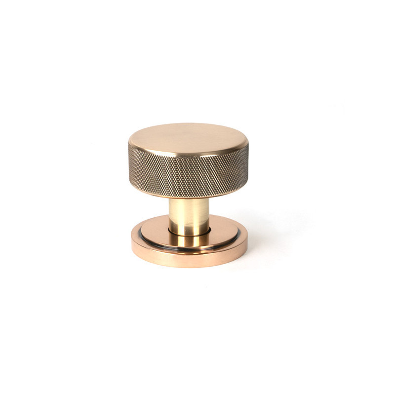 Brompton Interior Mortise Knobset, Polished Bronze