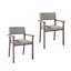 Lot de 2 chaises de salle à manger empilables en aluminium pour patio extérieur-1942352561