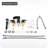 8 inch Widespread Double Handle Waterfall Bathroom Sink Faucet with Pop Up Drain-98448267