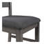 Dining Room Table and Chairs with Bench, Rustic Wood Dining Set, Set of 6 (Grey)