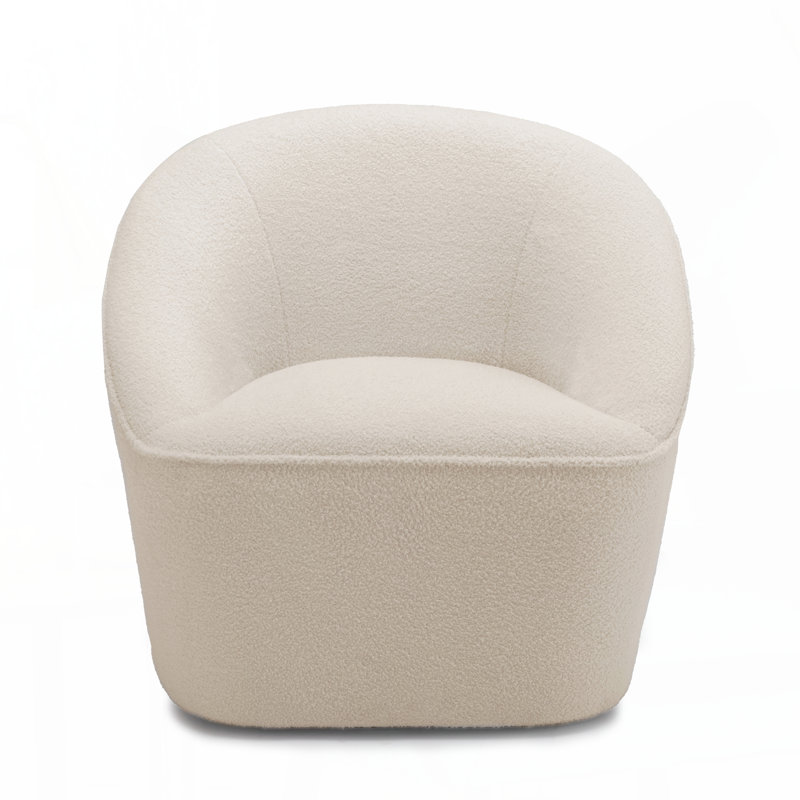 Fauteuil pivotant Anson Boucle