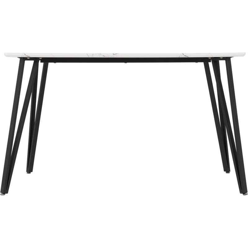 Rectangular 130Cm L x 80Cm W Dining Table, White