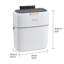 9L Hanging Rubbish Bin with Lid-133658287