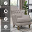 Fauteuil l 32 po capitonné en lin-831465435
