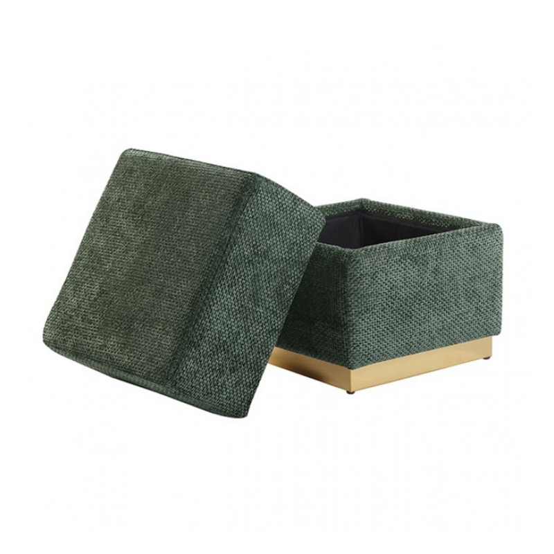 Tabouret de rangement Bowman, Vert
