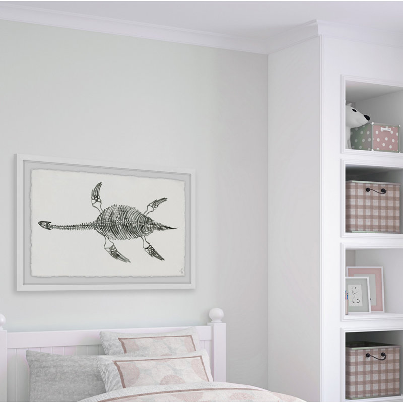 Riedel «Elasmosaurus Skeleton», reproduction encadrée, H 12 po x l 18 po x P 1,5 po