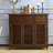 Dark-walnut Solid Wood Shoe Storage Bench