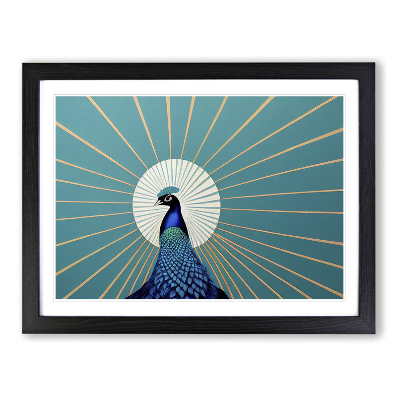 Abstract - Single Picture Frame Print, Black Framed, 25cm H x 34cm W x 2cm D