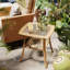 Table d'appoint d'extérieur en rotin carré L 18,5 po x l 18,5 po Antonije-1267148815