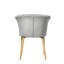 Siyana Modern Velvet Dining Chair - Ergonomic Curved Back with Solid Wooden Legs - Side Chair for Dining Room Living Room Restaurants - Single-504723198