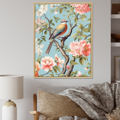 Chinoiserie, oiseaux et pivoines II