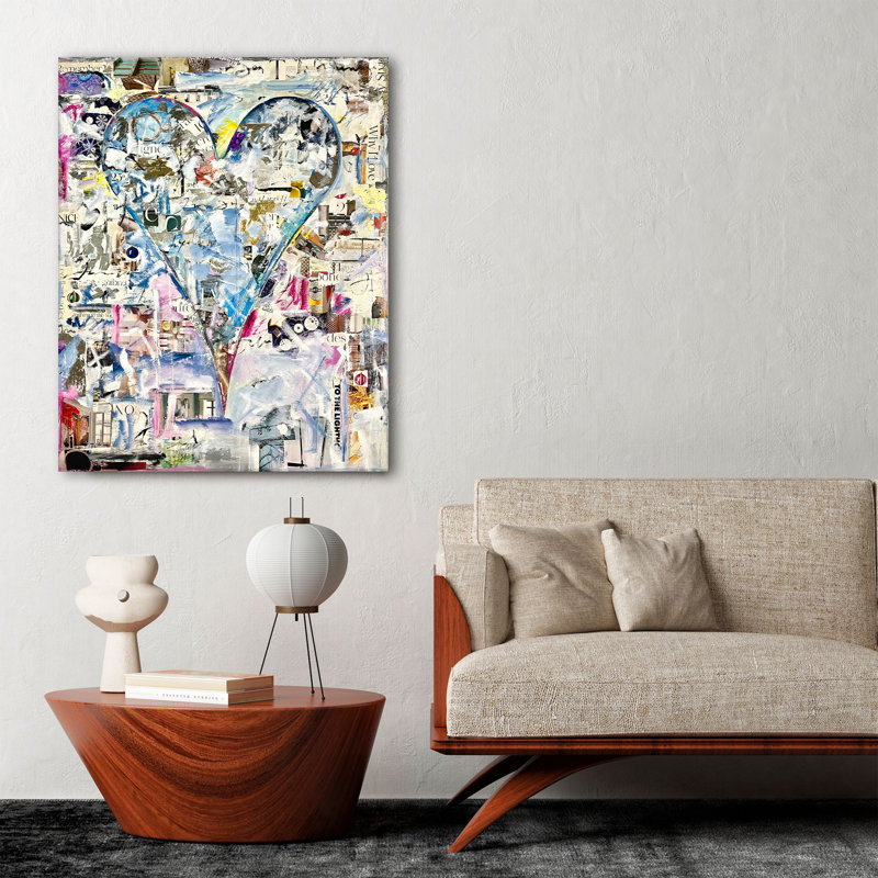 Aidé Céline par Salvatore Principe - peinture sur toile tendue, H 16 po x l 12 po x P 1,5 po