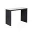 Ensemble de bar 3 pièces à hauteur de comptoir en faux marbre noir / beige, tabouret de siège capitonné avec repose-pieds, ensemble de bar de style contemporain