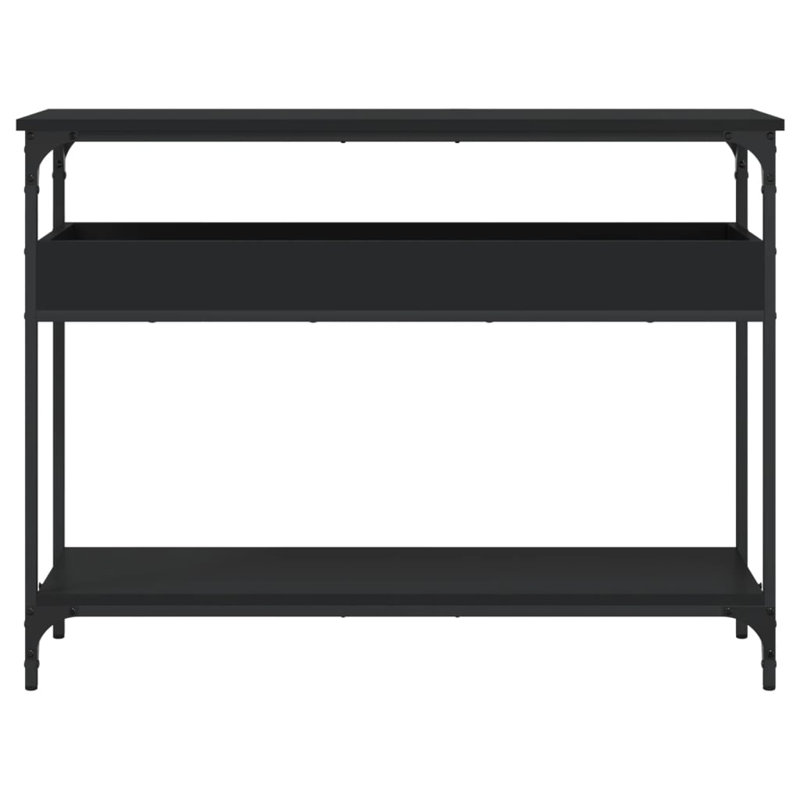 Wareesha Console Table, 29.5" H x 39.4" W x 11.4" D , Black