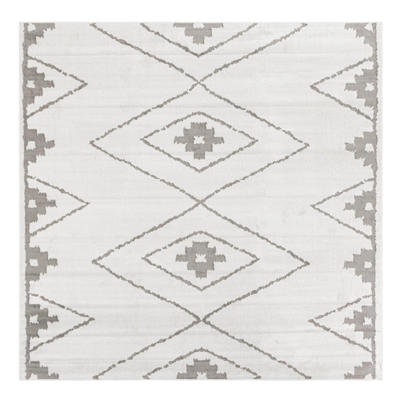 Latitude Run® Vefsna Nikolis Rug Ivory, Square 10'