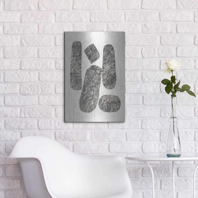 Art mural en métal luxueux «Ballinglen Warm 3 V2» par Piper Rhue, 16 po x 24 po, H 24 po x l 16 po