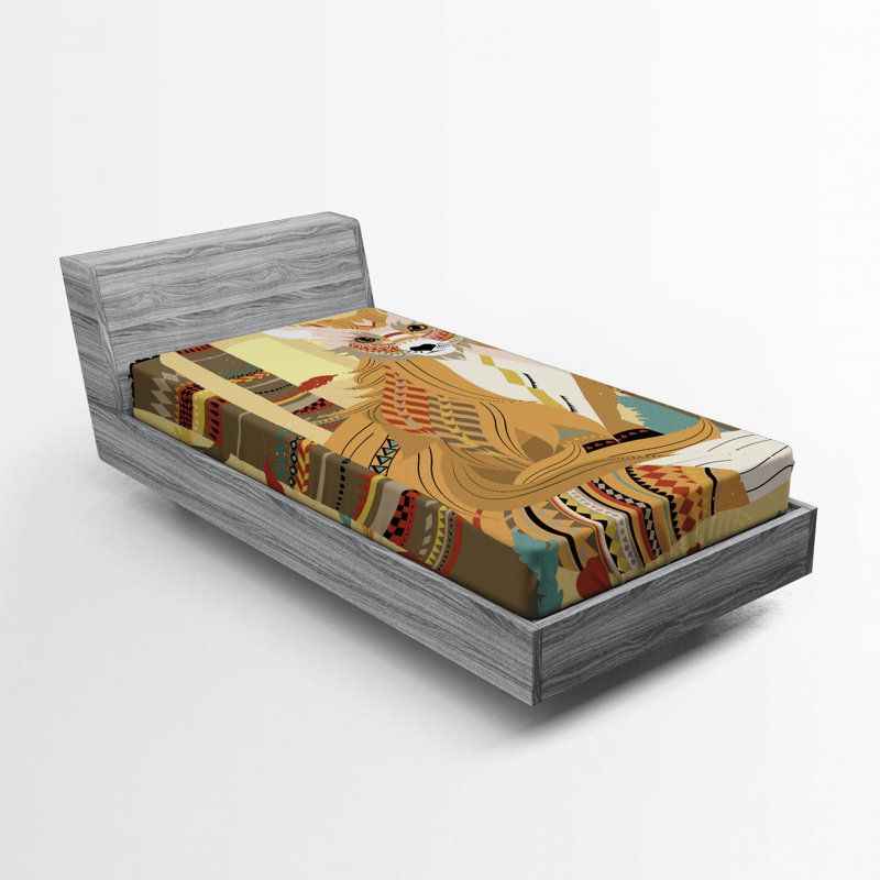 Microfiber Patterned Fitted Sheet, Twin XL Fitted Sheet