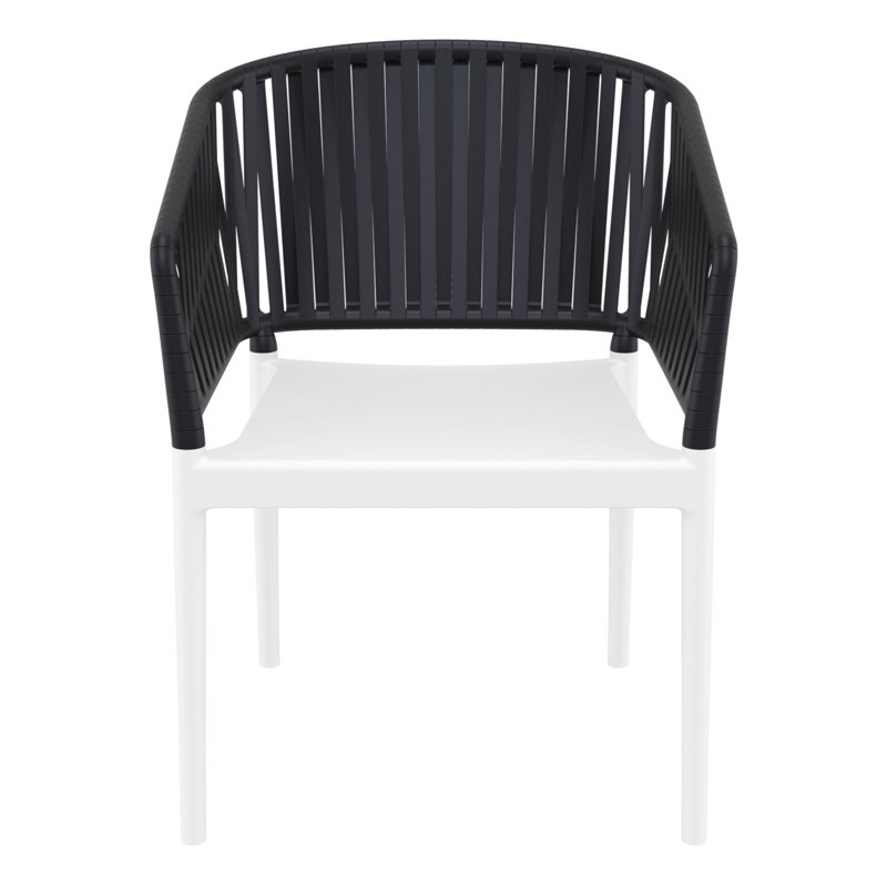 Chaise de salle à manger Newport, Noir / blanc