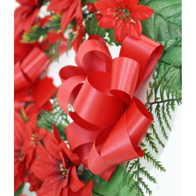 Couronne de Noël en chlorure de polyvinyle (PVC) 18 po