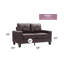 Causeuse modulaire Newbury, brun foncé
