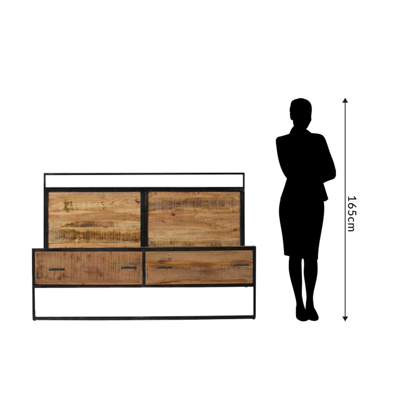 Cumby European Kingsize Platform Bed, Natural