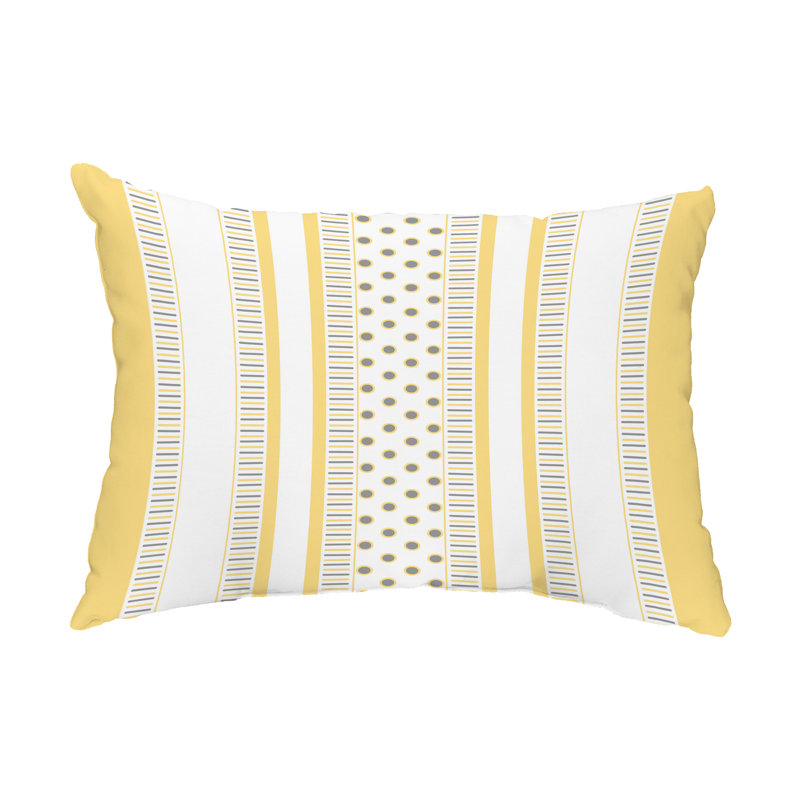  Comb Dot Rectangular Pillow Cover & Insert, Yellow