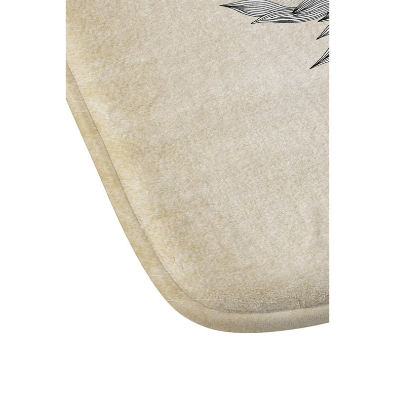 Tapis pour salle de bain floral