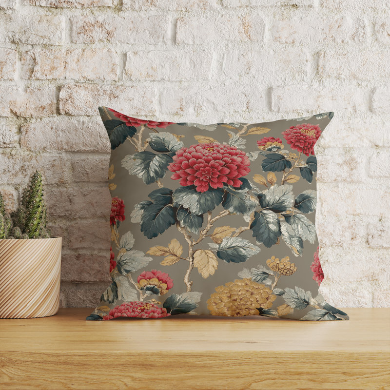 Pivoine impériale grimpante intérieure/extérieure 16x16, Square 16", Brown/Terracotta