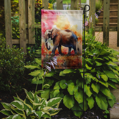 Double Sided 15.5 in. H x 11.25 in. W Polyester Animal Garden flag