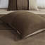 Édredon en faux suède brun pour grand lit - 7 pièces, très grand lit Calmer Dreams