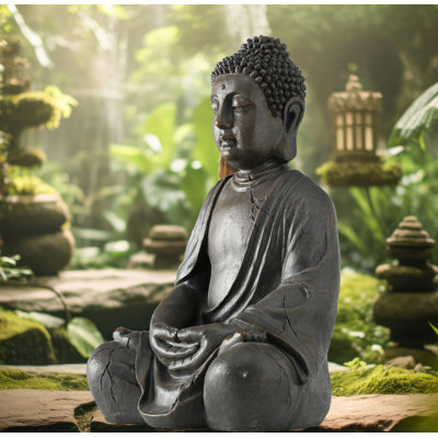 Hubertine Buddha Statue, 19.75"