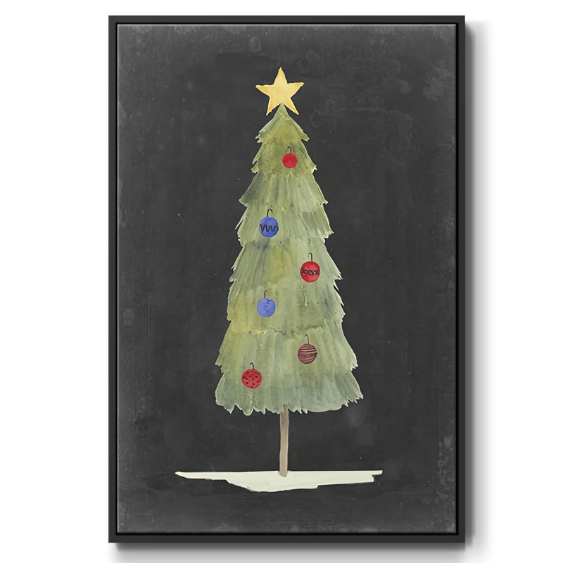 Lueur de Noël II, H 25 po x l 17 po x P 1,5 po, Noir